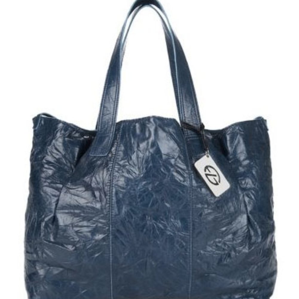 Francesco Biasia Emily IV Crinkled Leather Tote IT